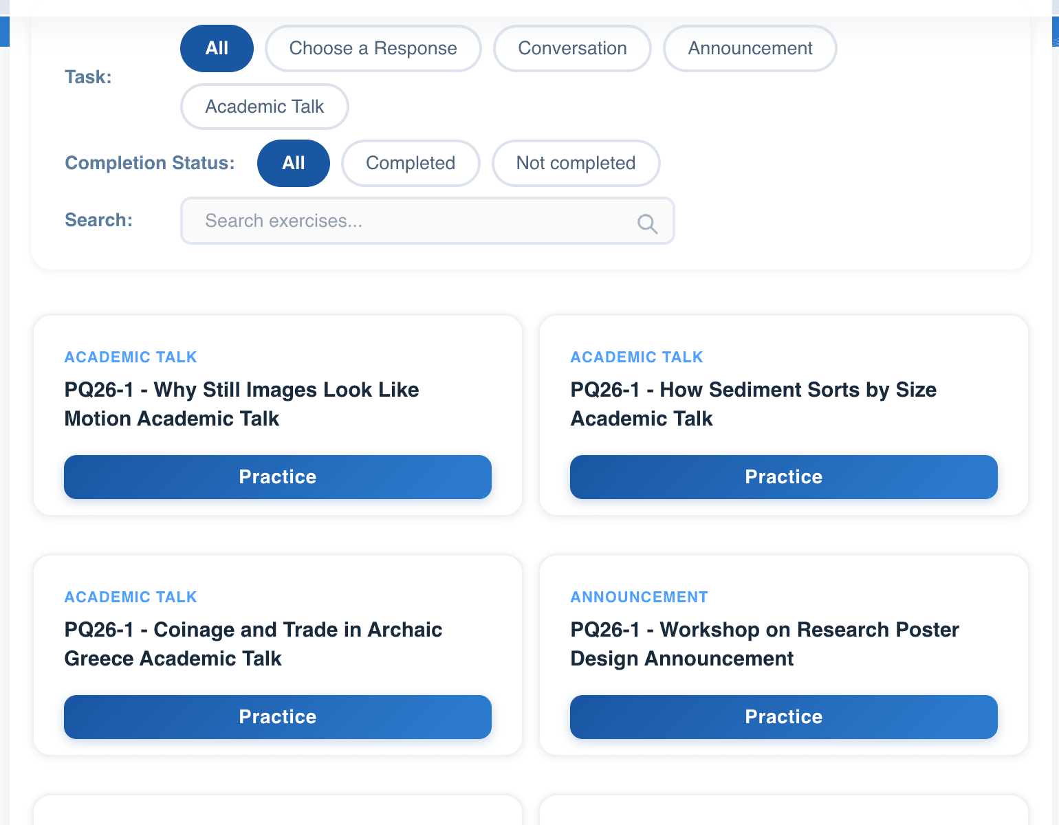 Listening · Question Bank