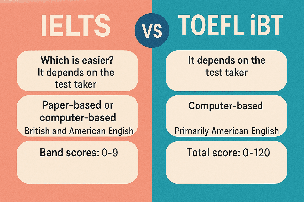 IELTS vs TOEFL iBT: Which Test Is Easier?