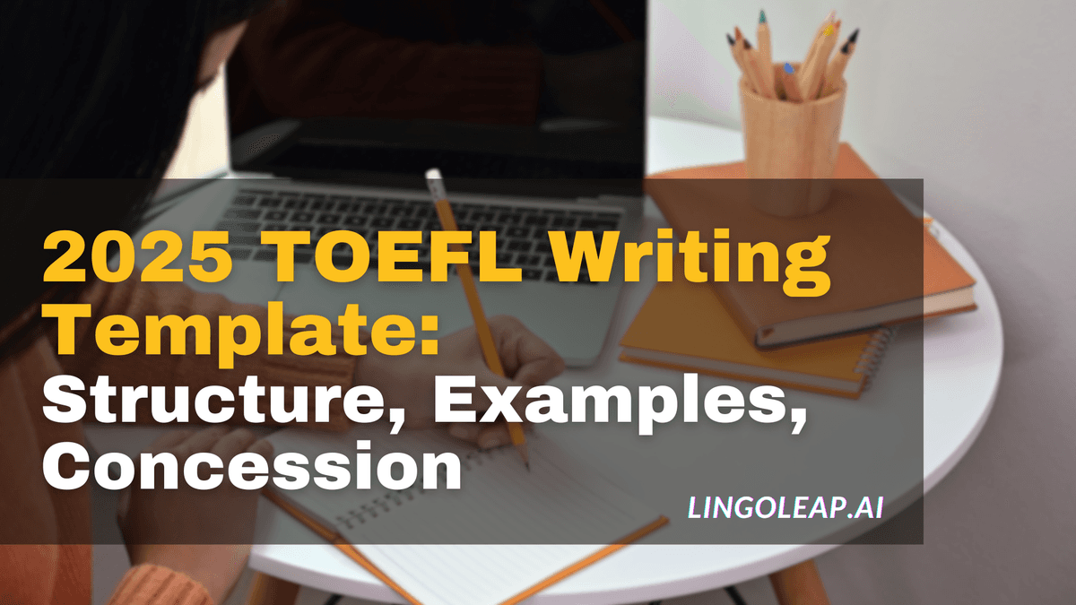 2025 TOEFL Writing Template: How to Structure High-Scoring Responses