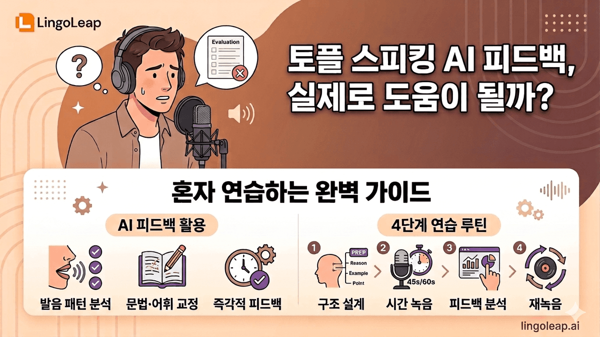 토플 스피킹 AI 피드백, 실제로 도움이 될까? 혼자 연습하는 완벽 가이드