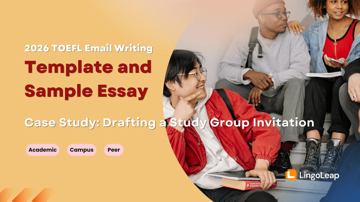 2026 TOEFL Email Writing Template and Sample Essay: Drafting a Study Group Invitation